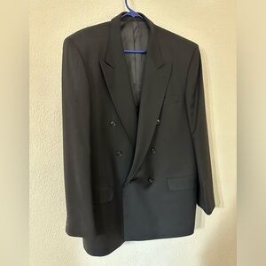 Franco Uomo Men’s 100% Wool Double breasted Suit Jacket Size 44L